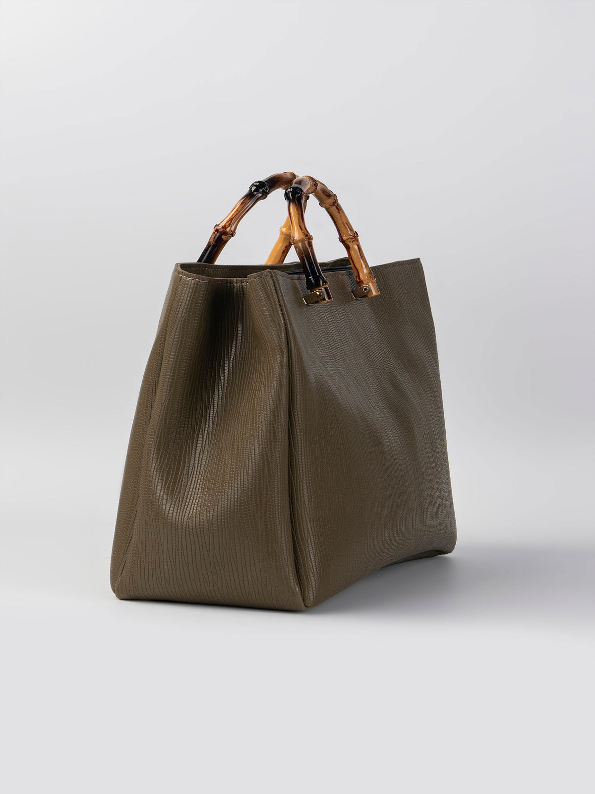 Bamboo-Handle Bag