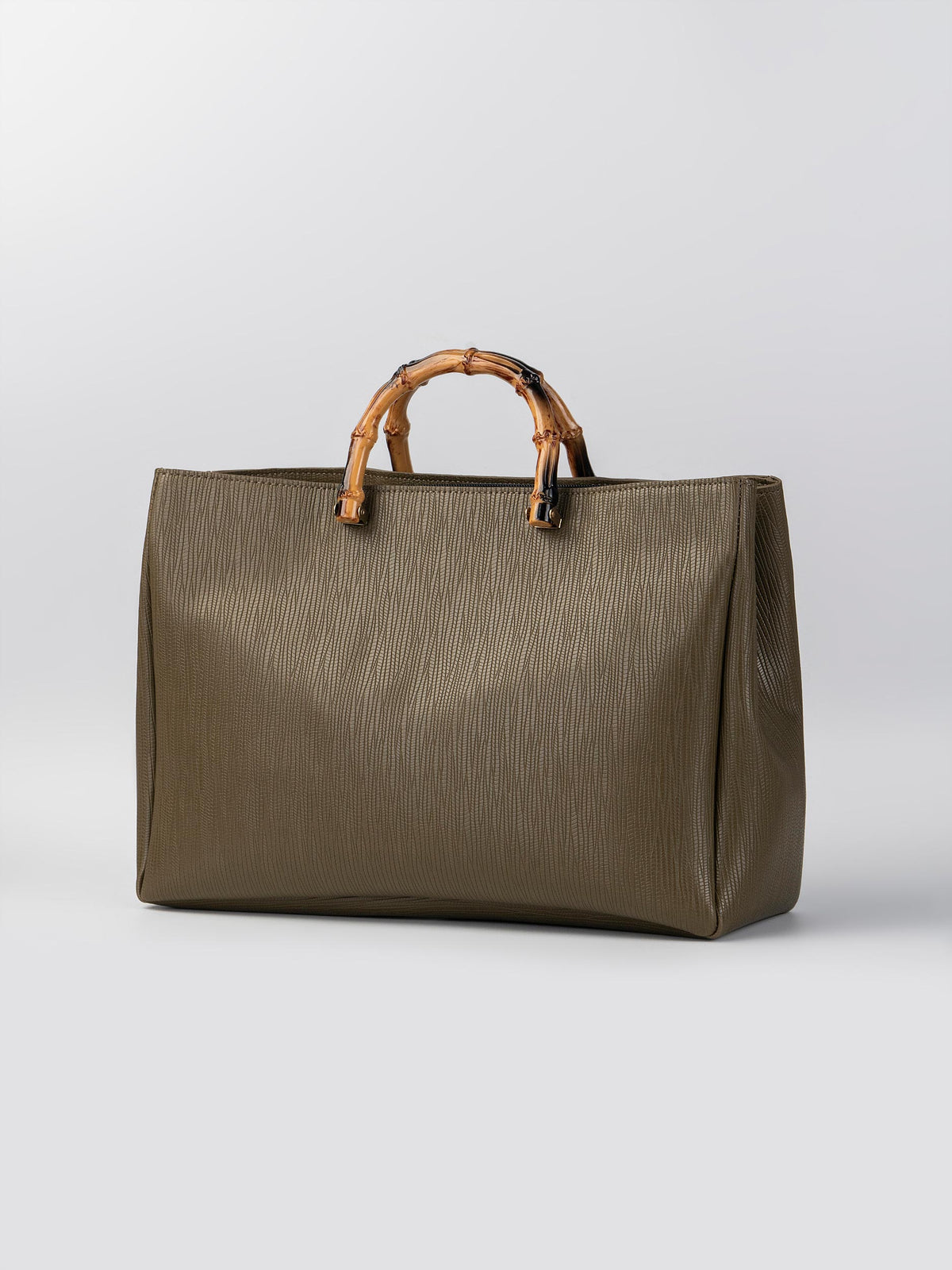 Bamboo-Handle Bag