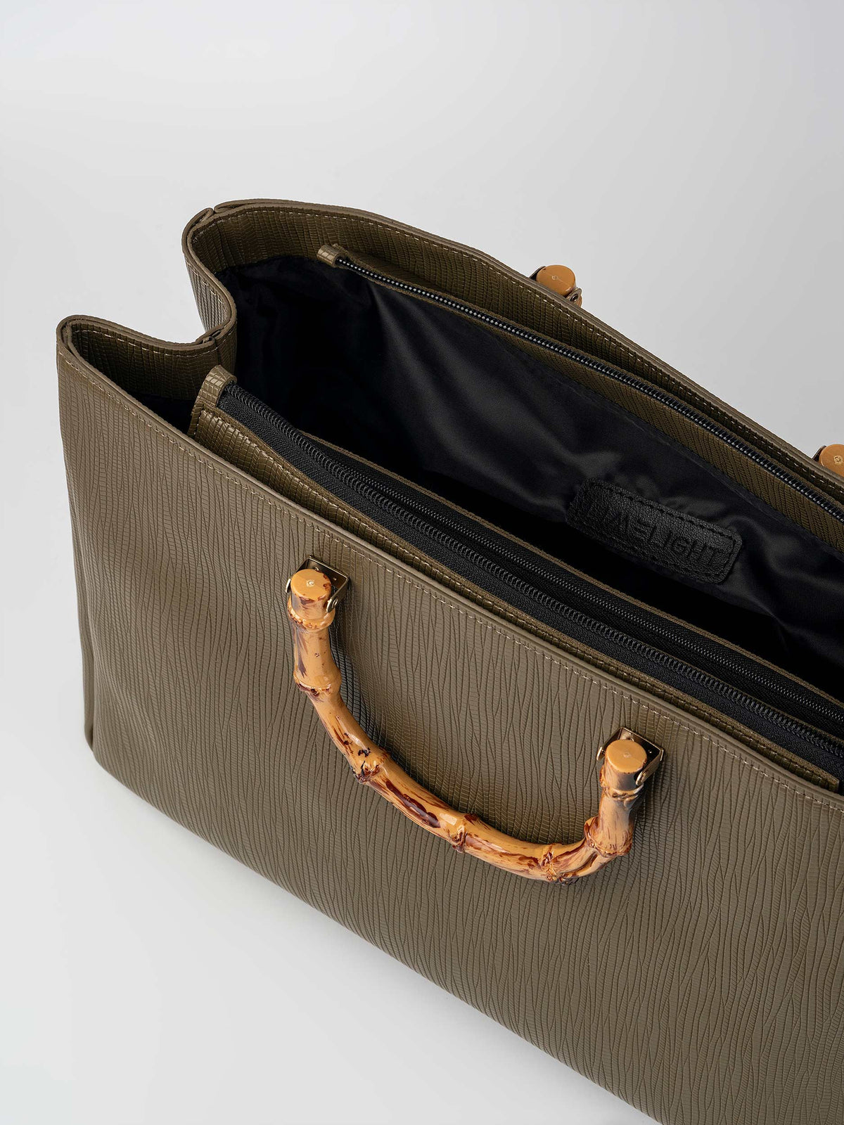 Bamboo-Handle Bag
