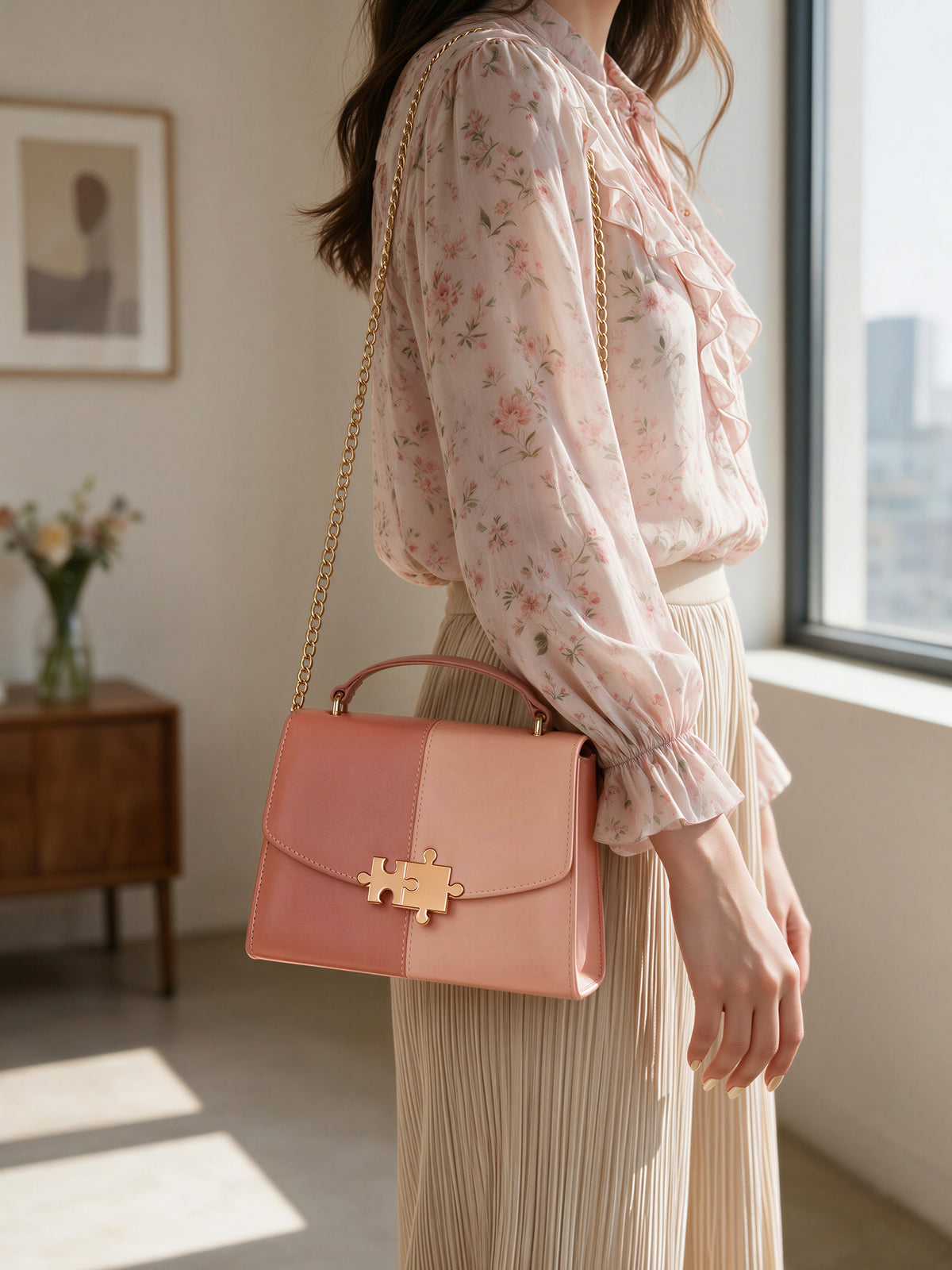 Two-tone Handbag