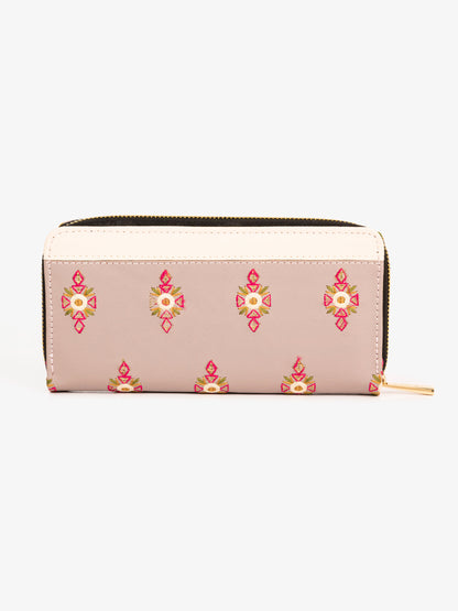 Floral Embroidered Wallet