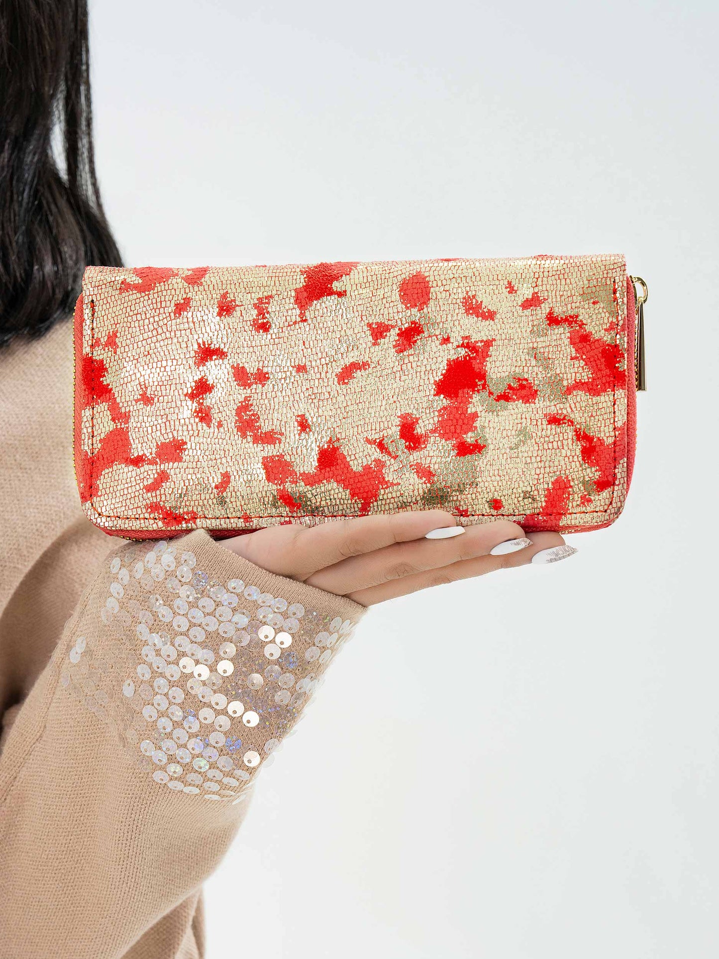 Snake Textured Wallet