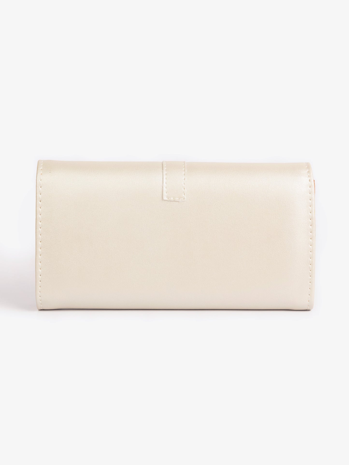 Metallic Brooch Wallet
