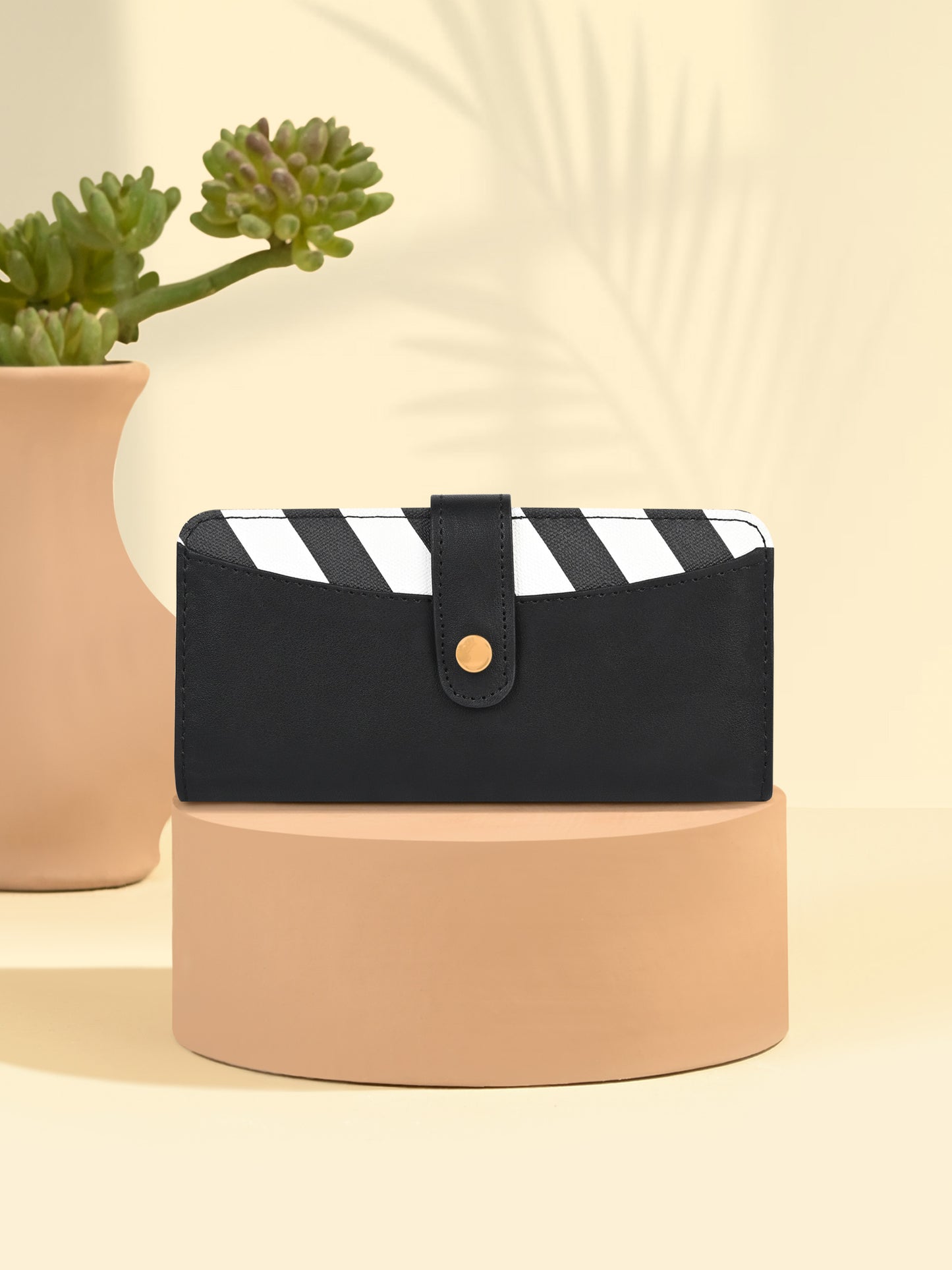 Monochrome Stripe Wallet