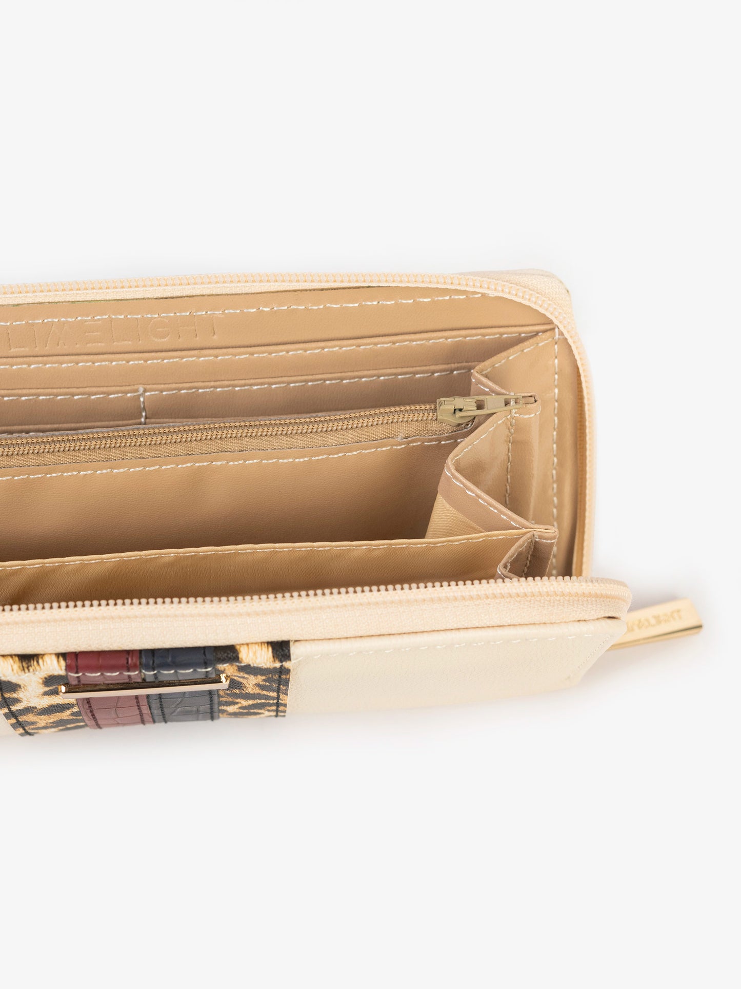 Striped Textured Wallet