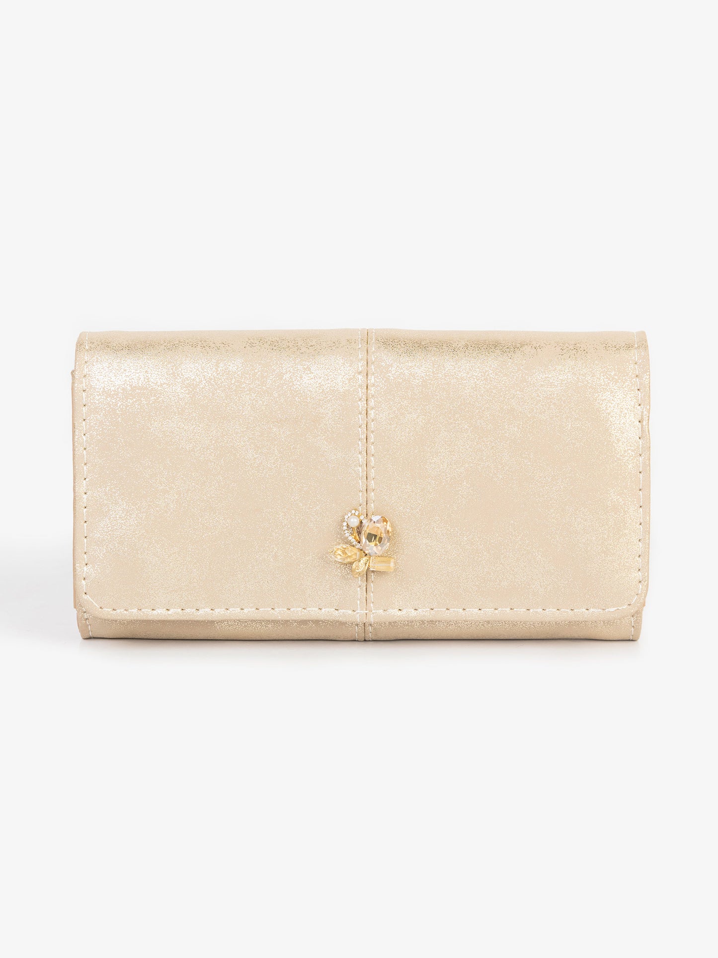 Floral Accent Wallet