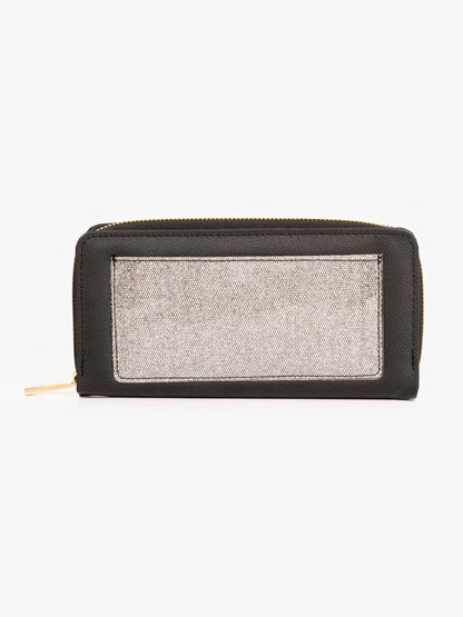 Two-tone Glitter Wallet