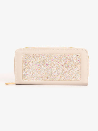 Two-tone Glitter Wallet