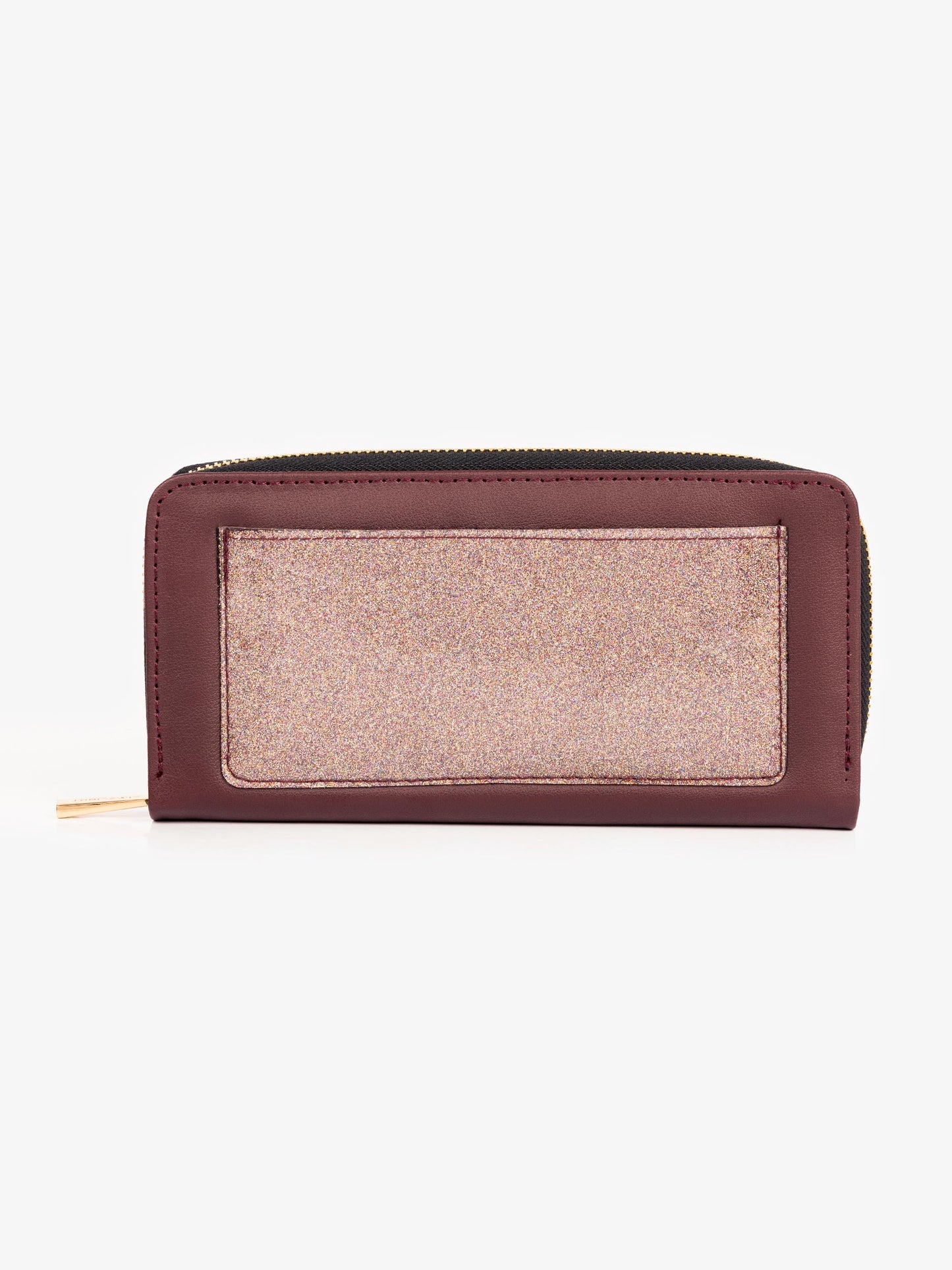 Two-tone Glitter Wallet