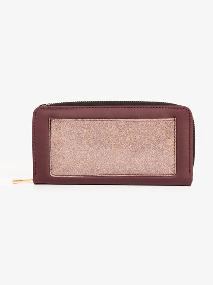 Two-tone Glitter Wallet