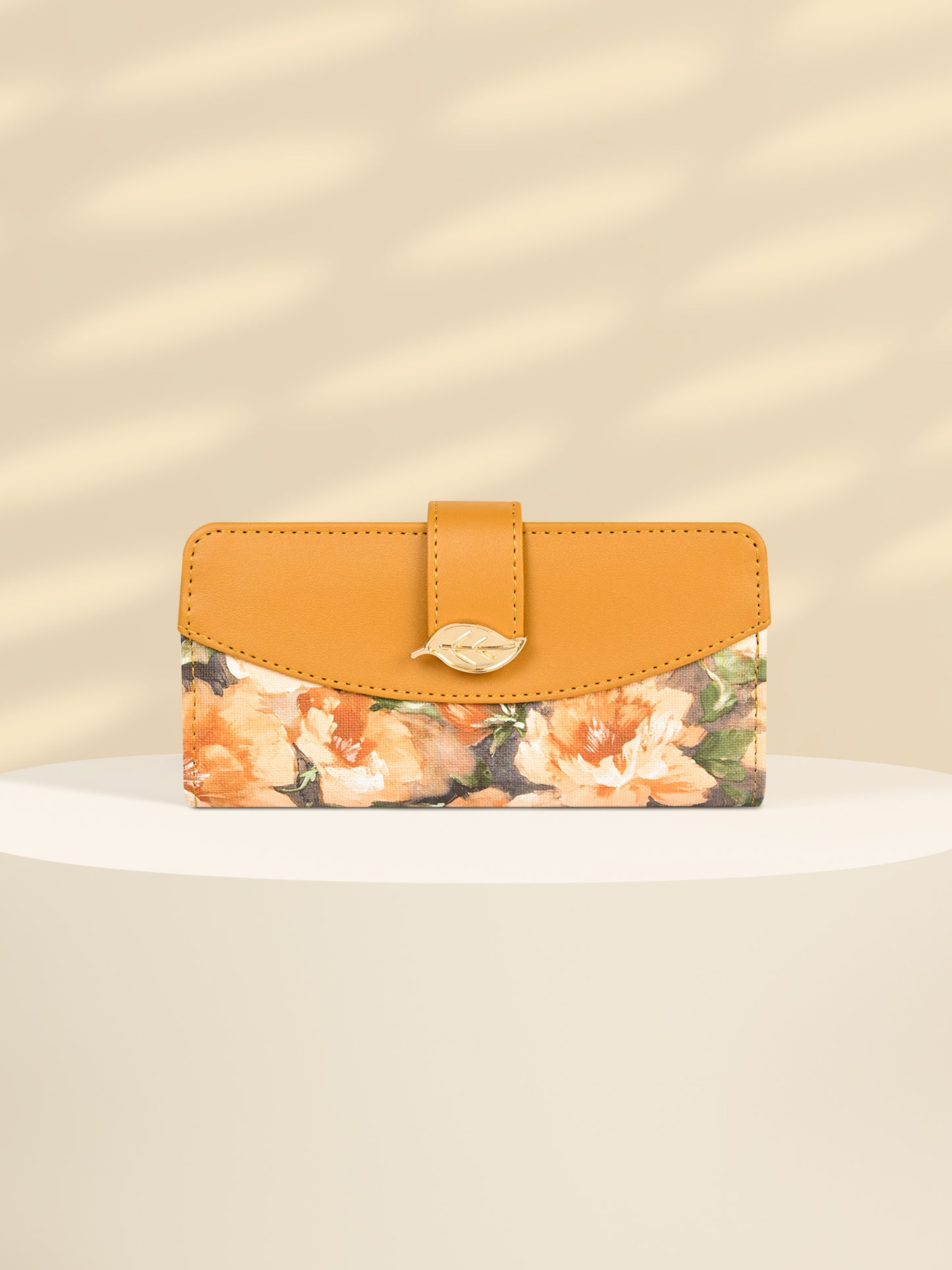 Flora Leaf Textured Wallet