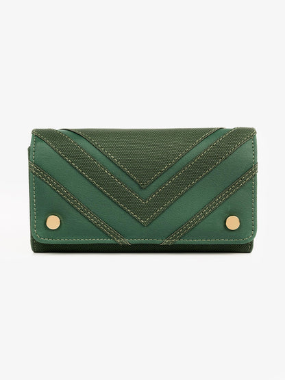 Two-tone Chevron Wallet