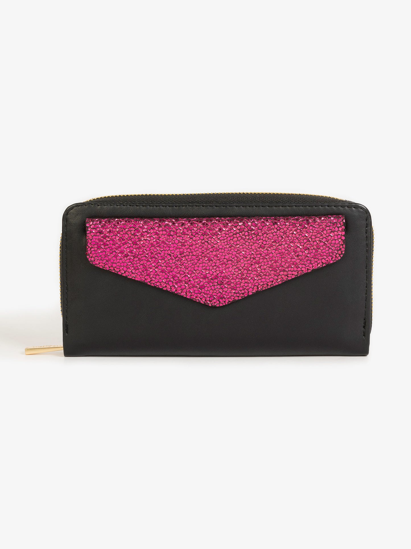 Two-tone Glitter Wallet