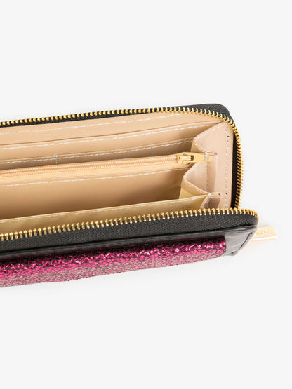 Two-tone Glitter Wallet