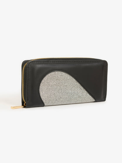 Two-tone Glitter Wallet