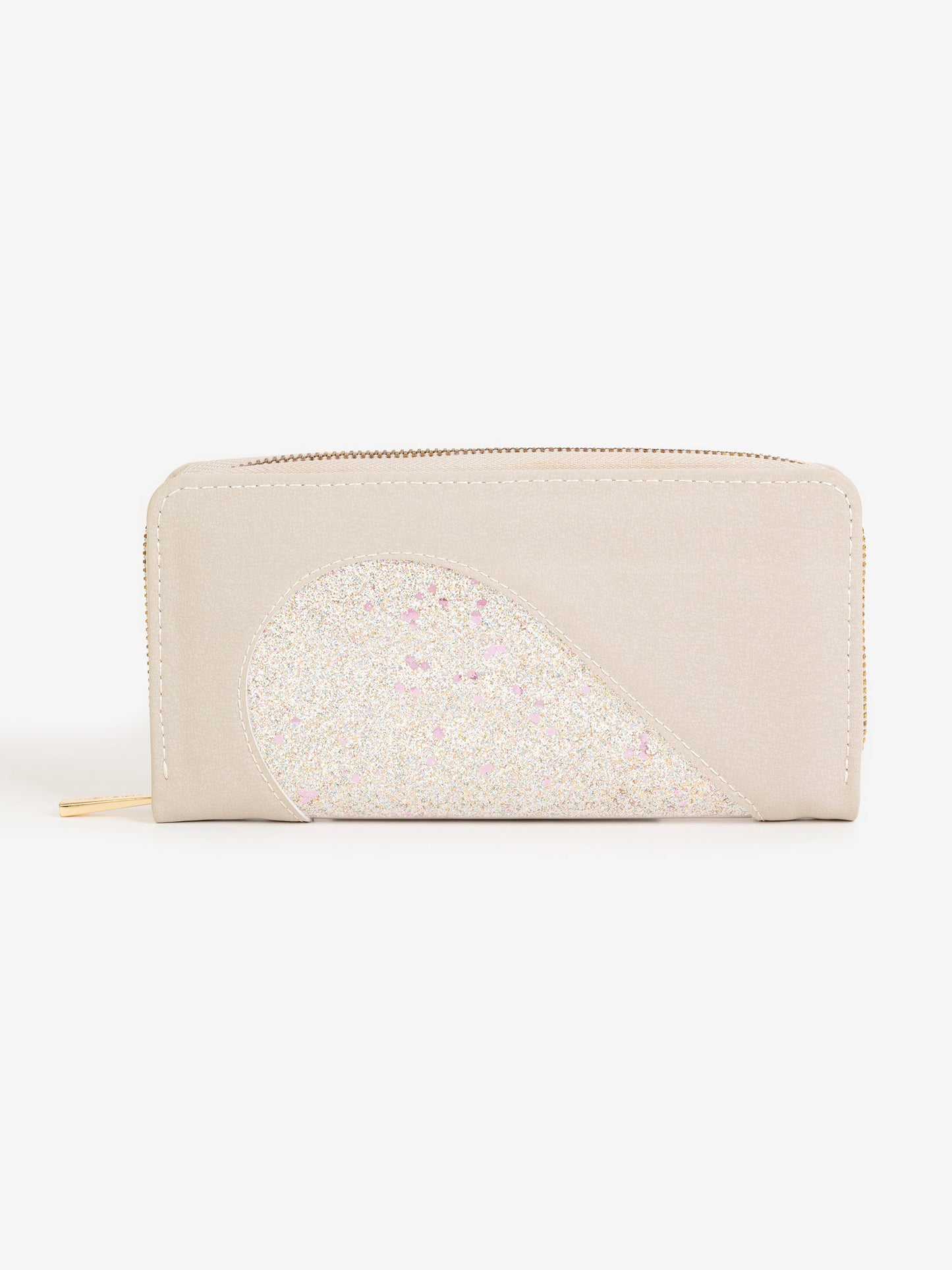 Two-tone Glitter Wallet