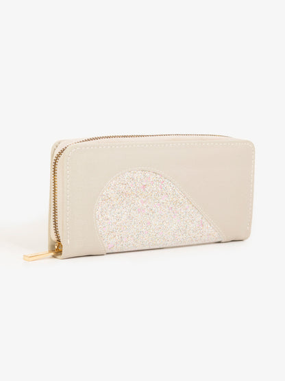 Two-tone Glitter Wallet