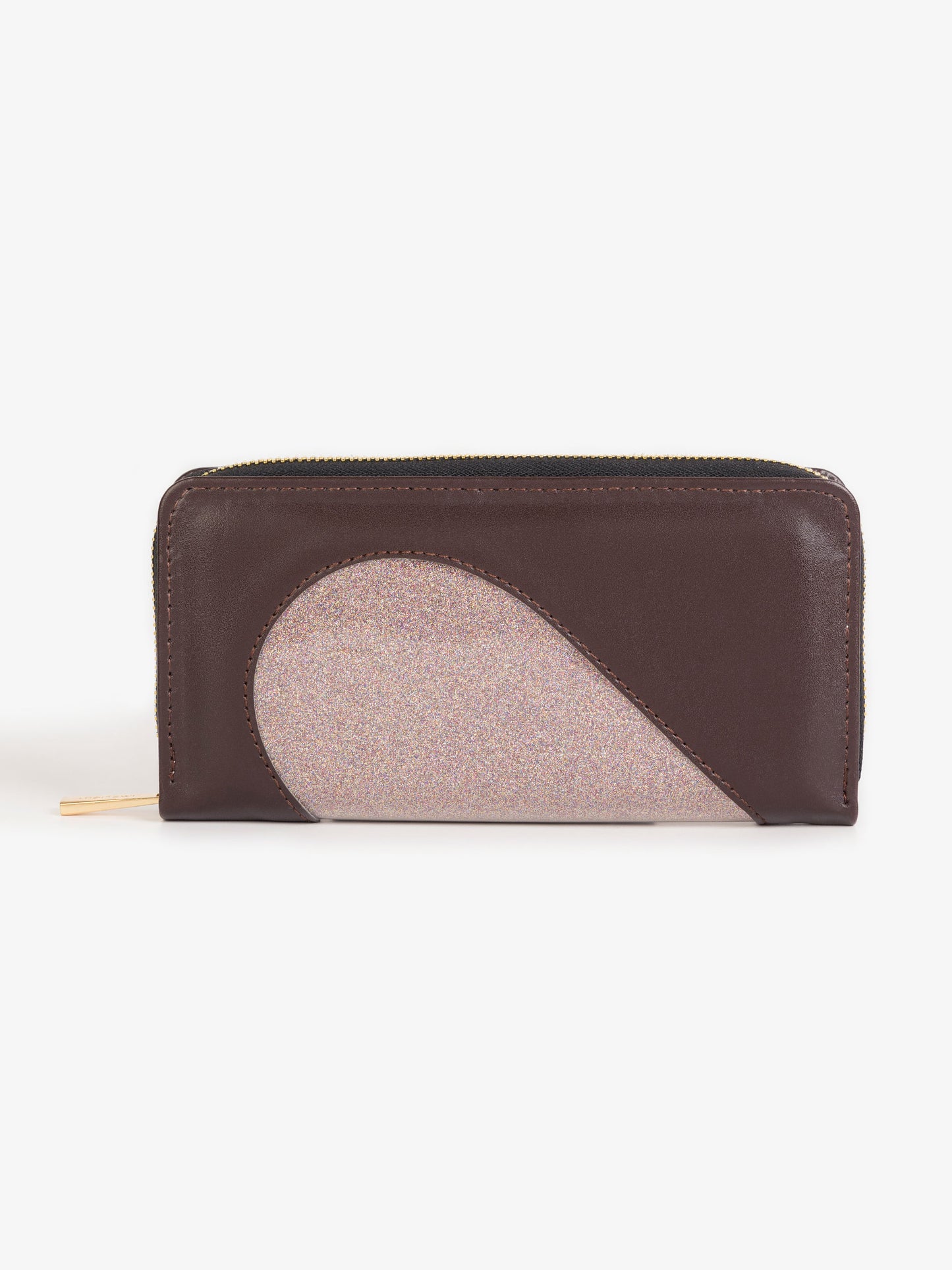 Two-tone Glitter Wallet