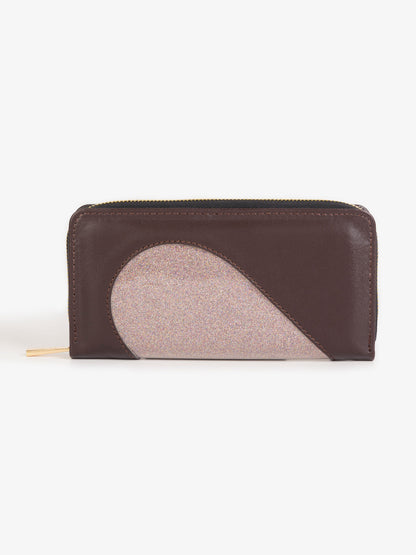 Two-tone Glitter Wallet