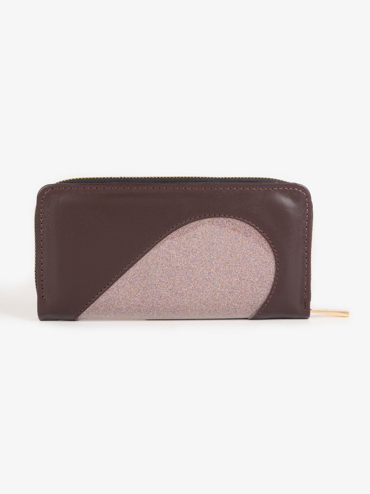 Two-tone Glitter Wallet