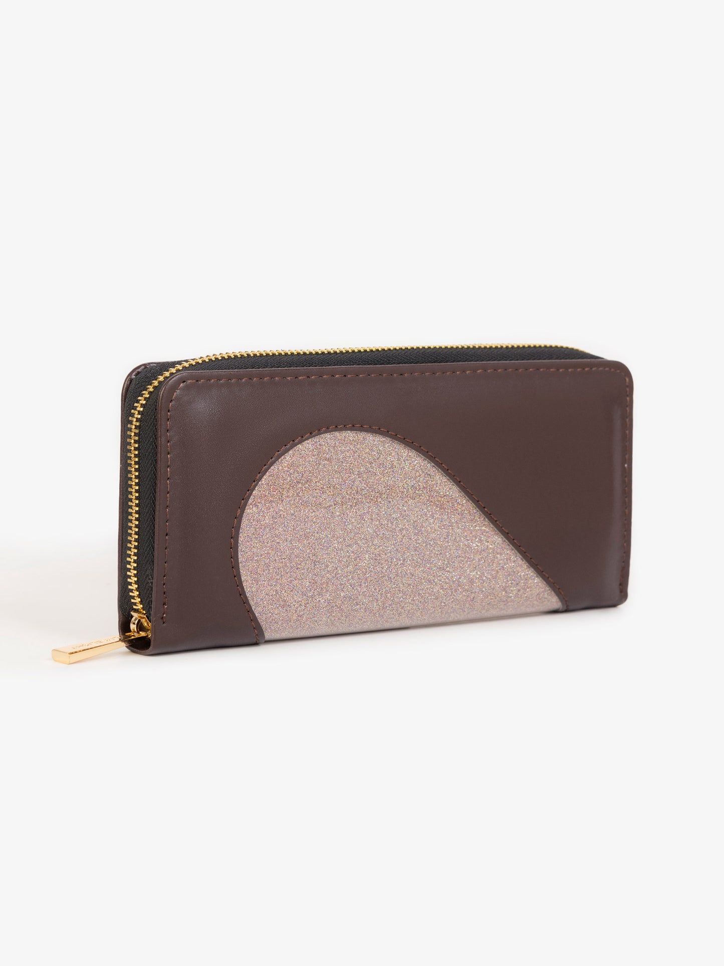 Two-tone Glitter Wallet