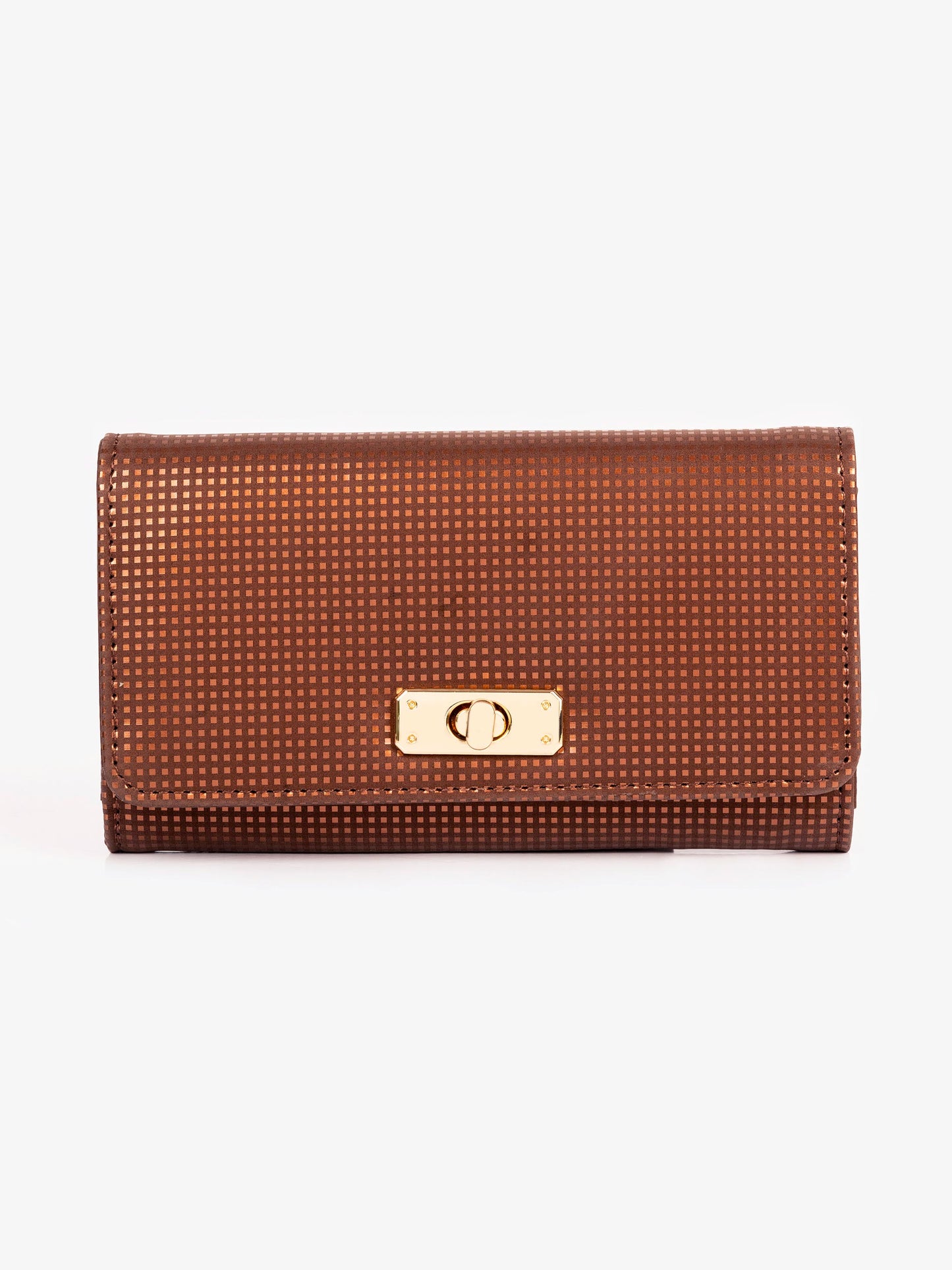 Checkered Pattern Wallet
