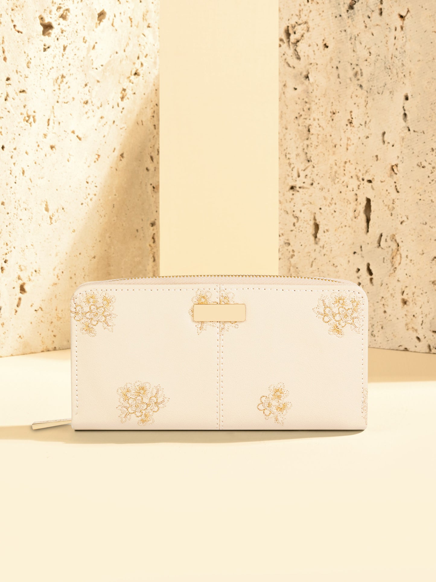 Floral Embroidered Wallet