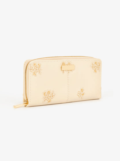 Floral Embroidered Wallet