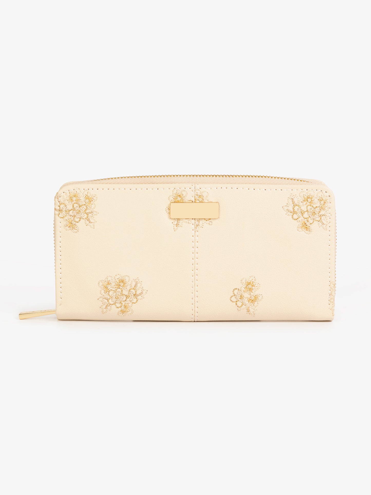 Floral Embroidered Wallet