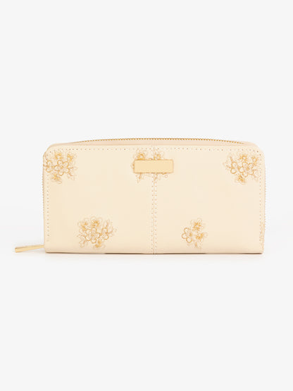 Floral Embroidered Wallet