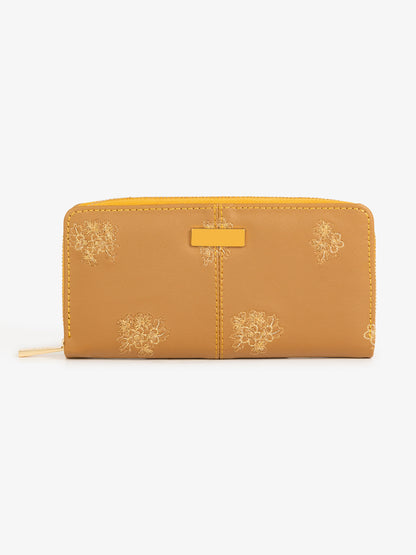 Floral Embroidered Wallet