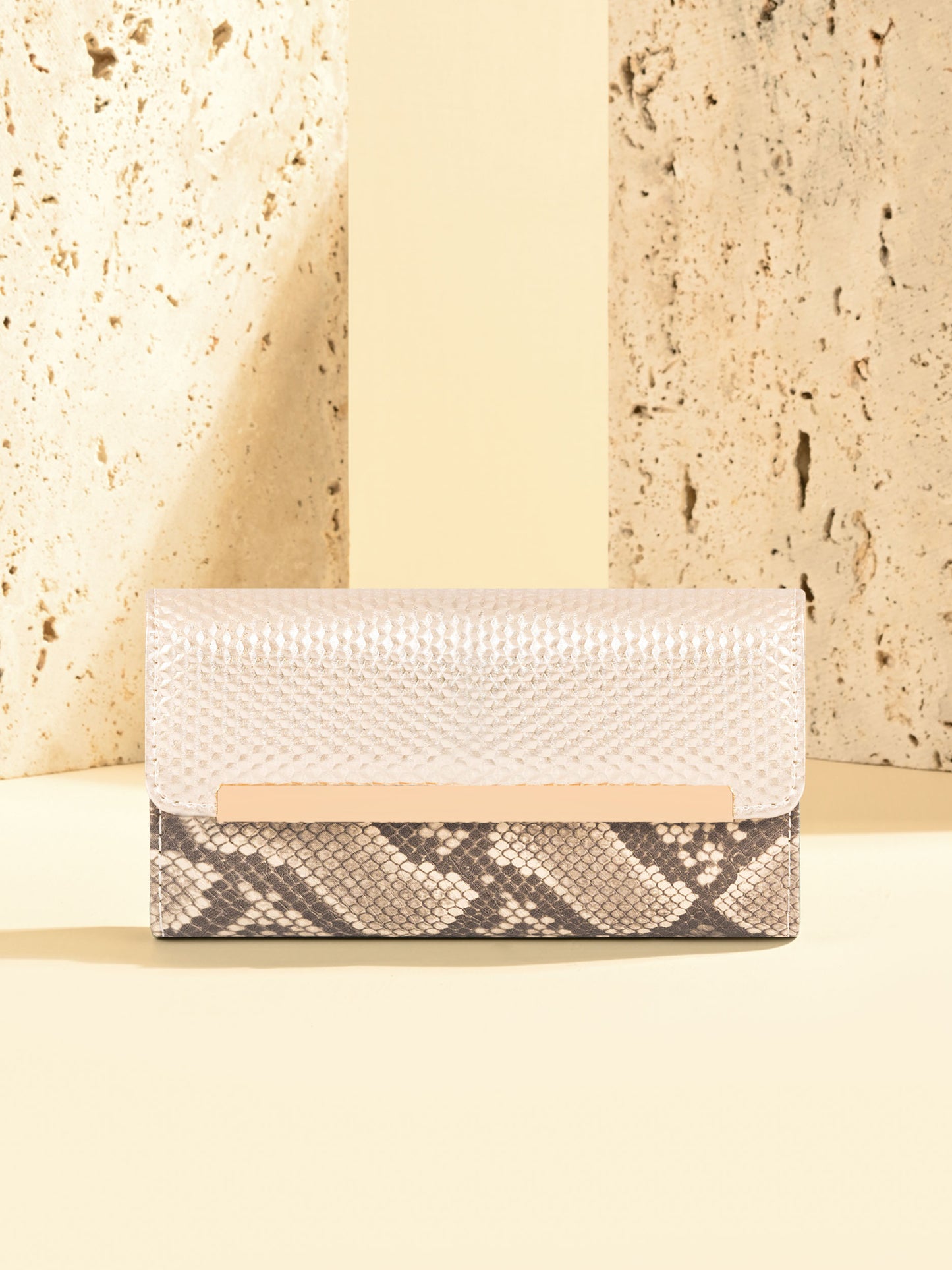 Two-tone Textured Wallet