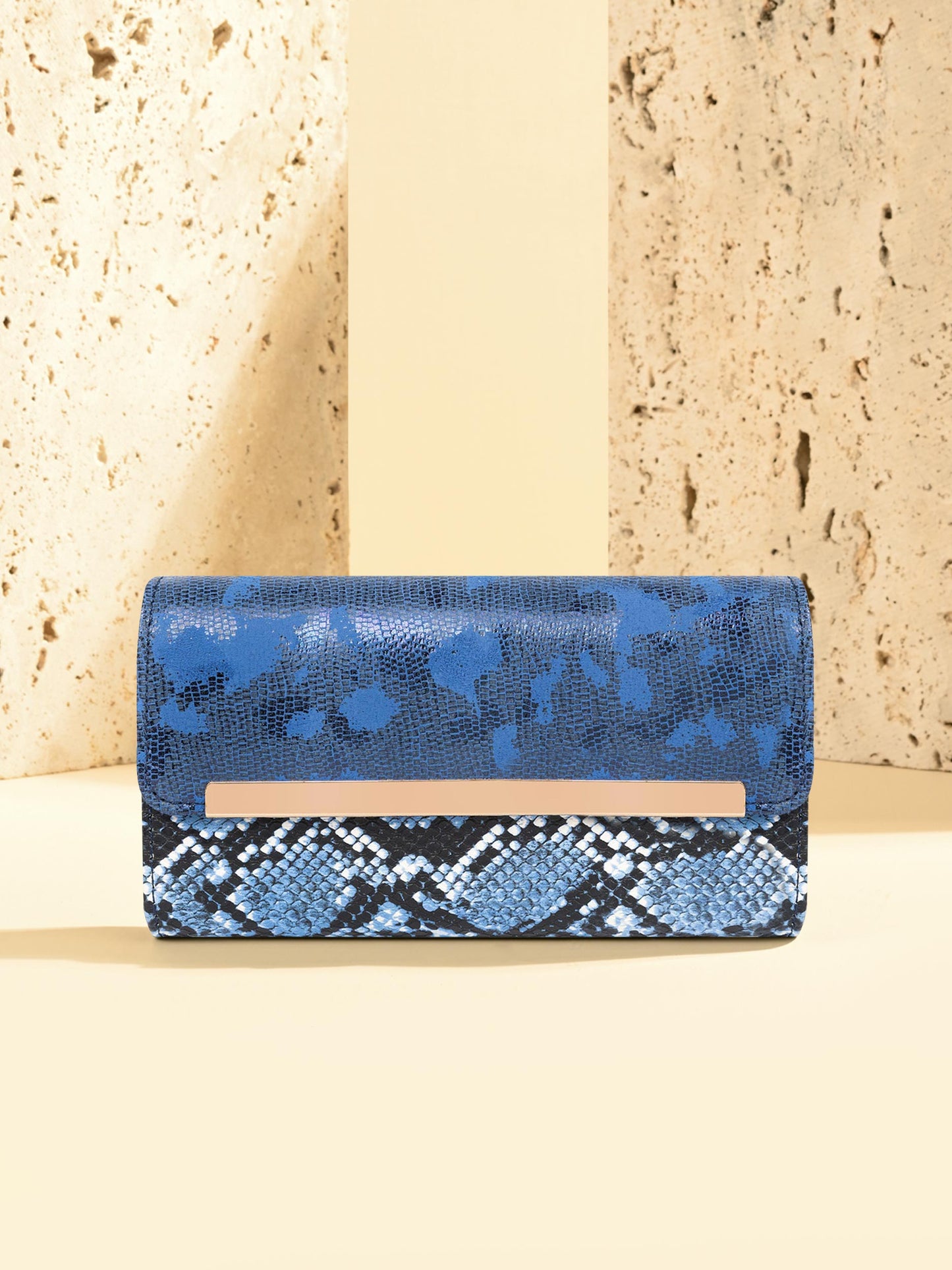 Two-tone Textured Wallet