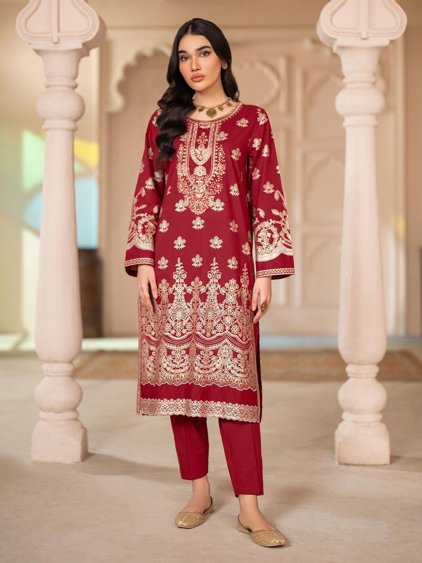 2 Piece Lawn Suit-Embroidered (Unstitched)