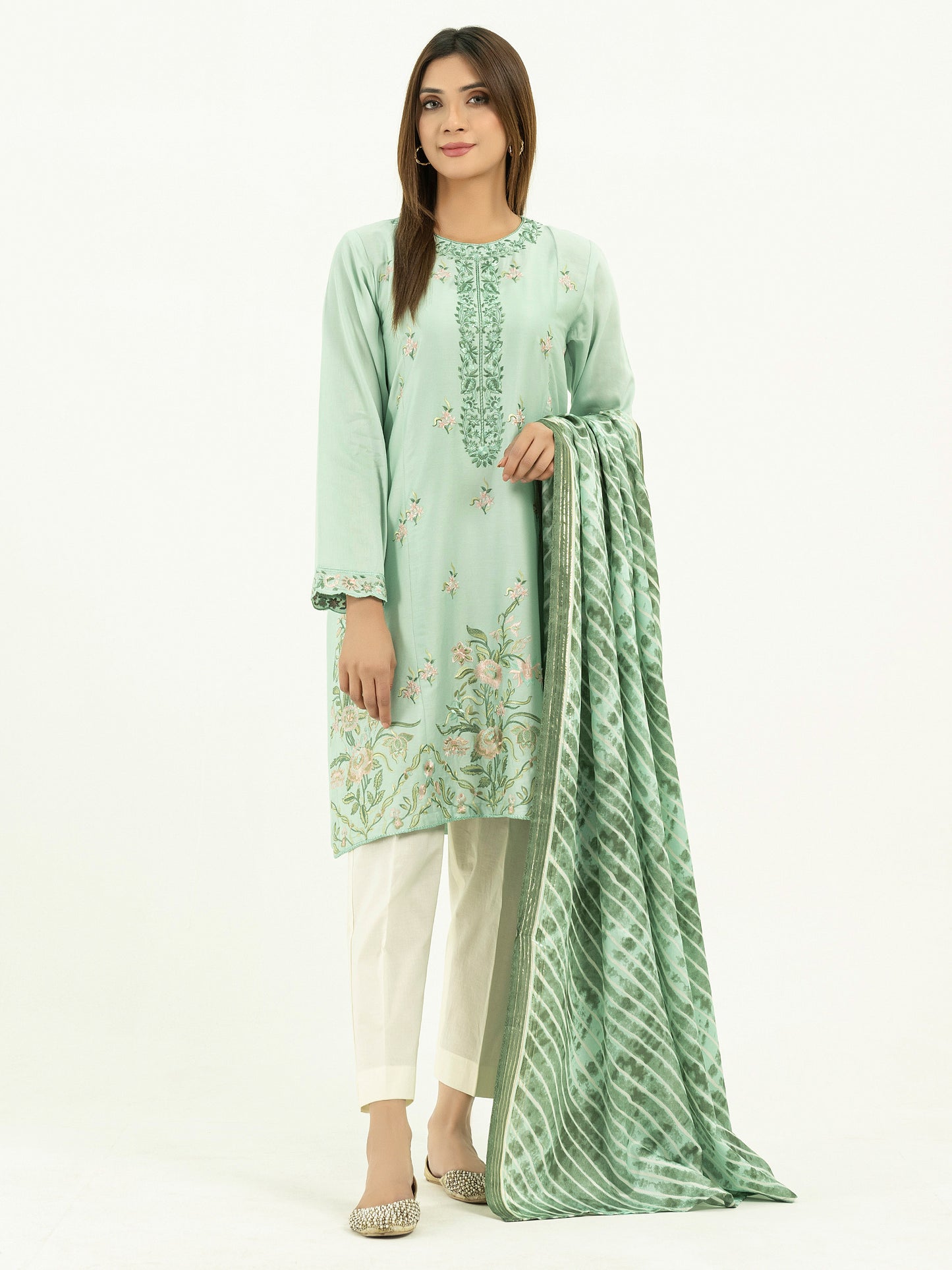 2 Piece Lawn Suit-Embroidered (Pret)