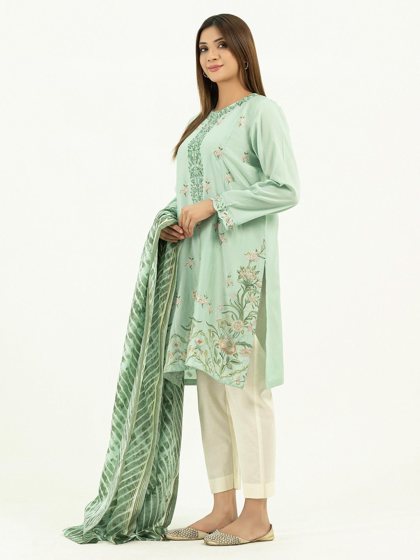 2 Piece Lawn Suit-Embroidered (Pret)