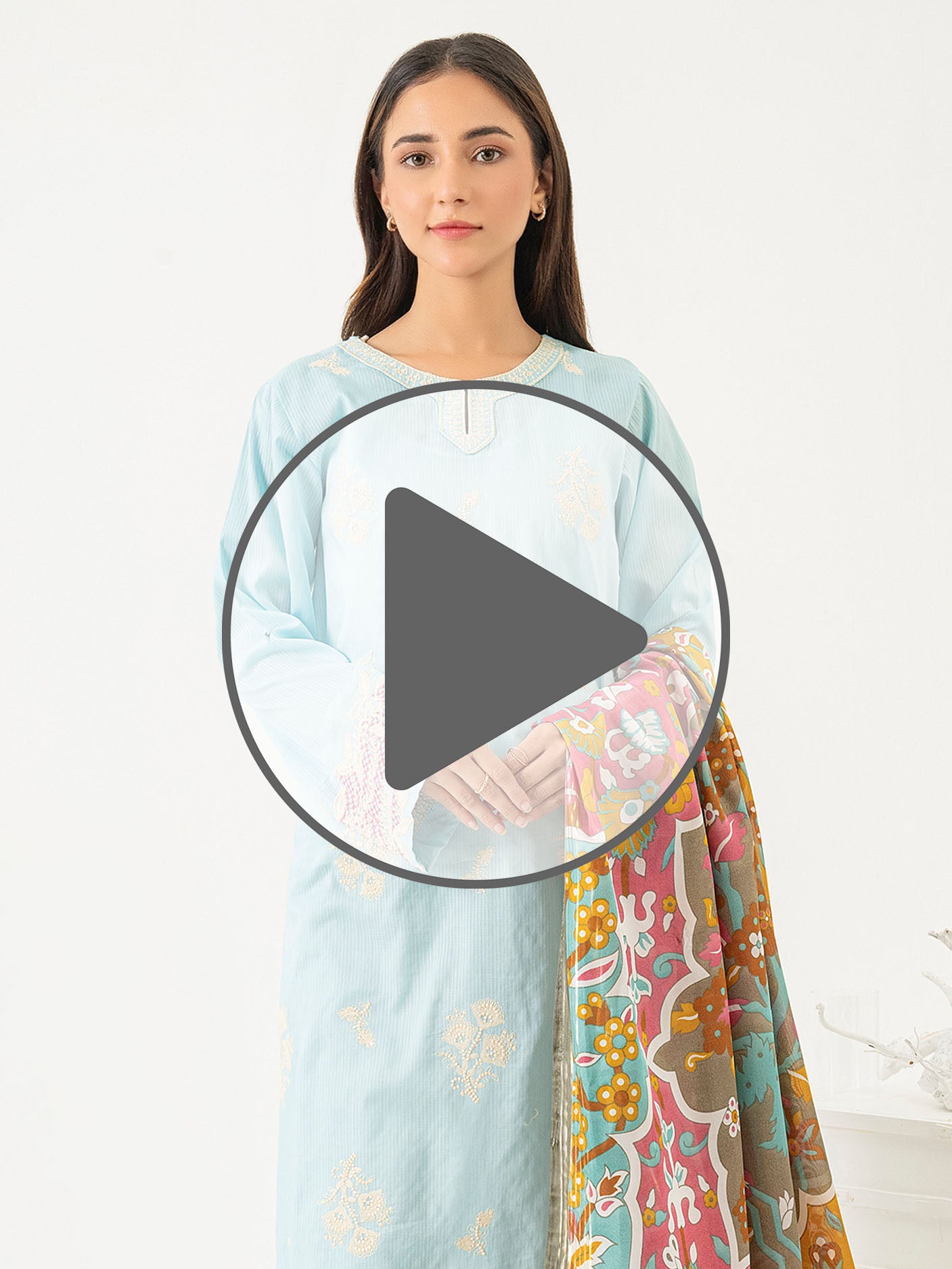 2 Piece Lawn Suit-Embroidered (Pret)