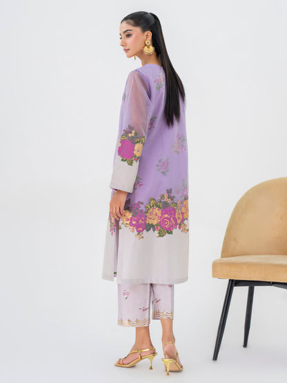 2 Piece Jacquard Suit-Embroidered (Pret)