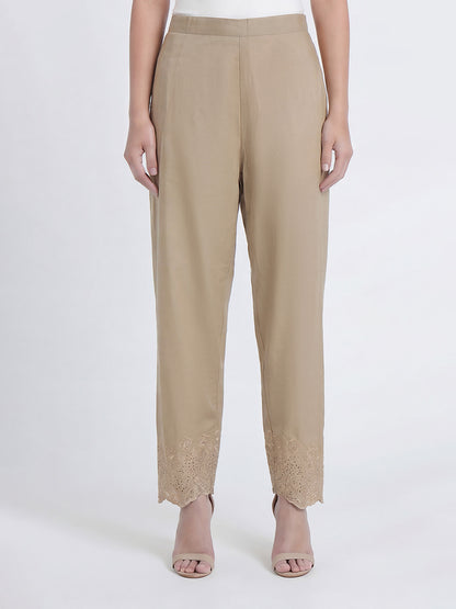 Cambric Trousers- Embroidered (Pret)