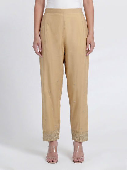 Cambric Trousers- Embroidered (Pret)