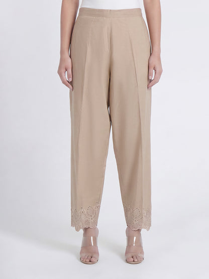 Cambric Trousers- Embroidered (Pret)