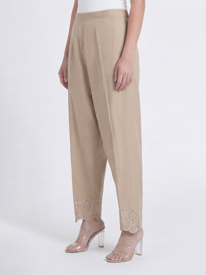 Cambric Trousers- Embroidered (Pret)