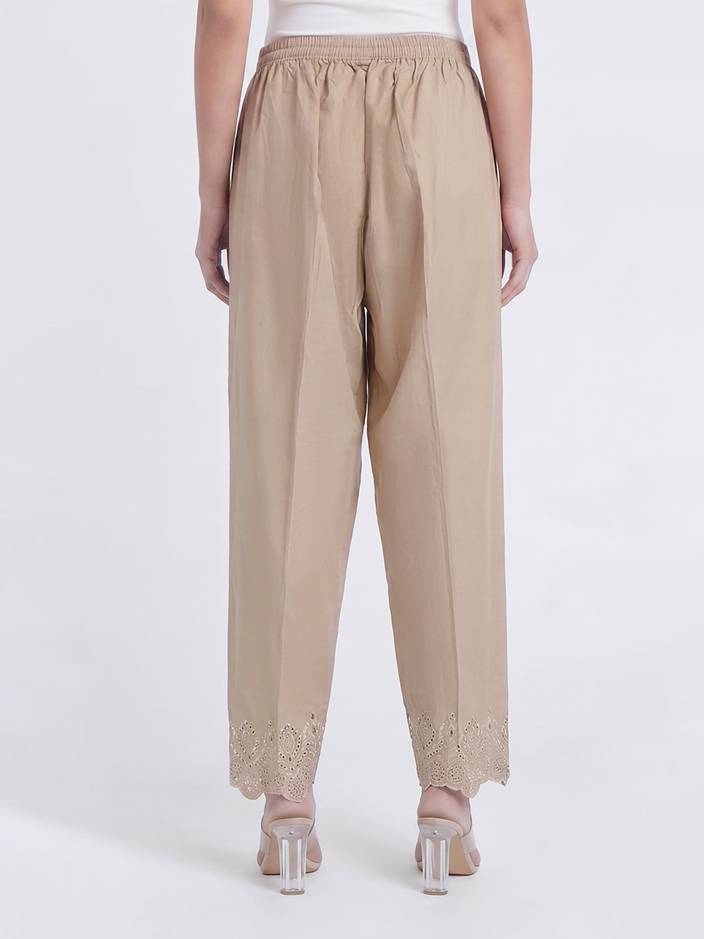 Cambric Trousers- Embroidered (Pret)