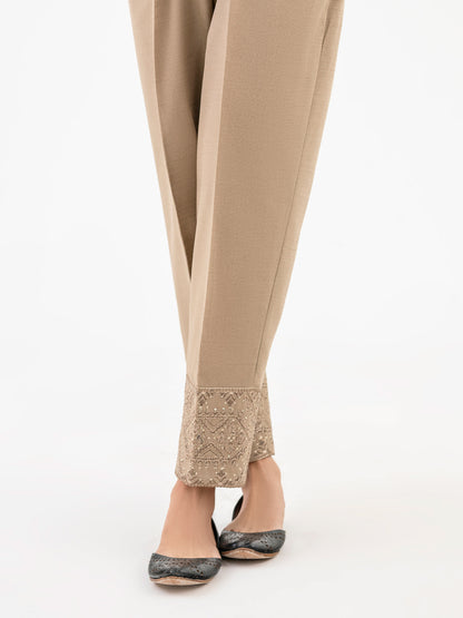 Embroidered Khaddar Trouser (Pret)