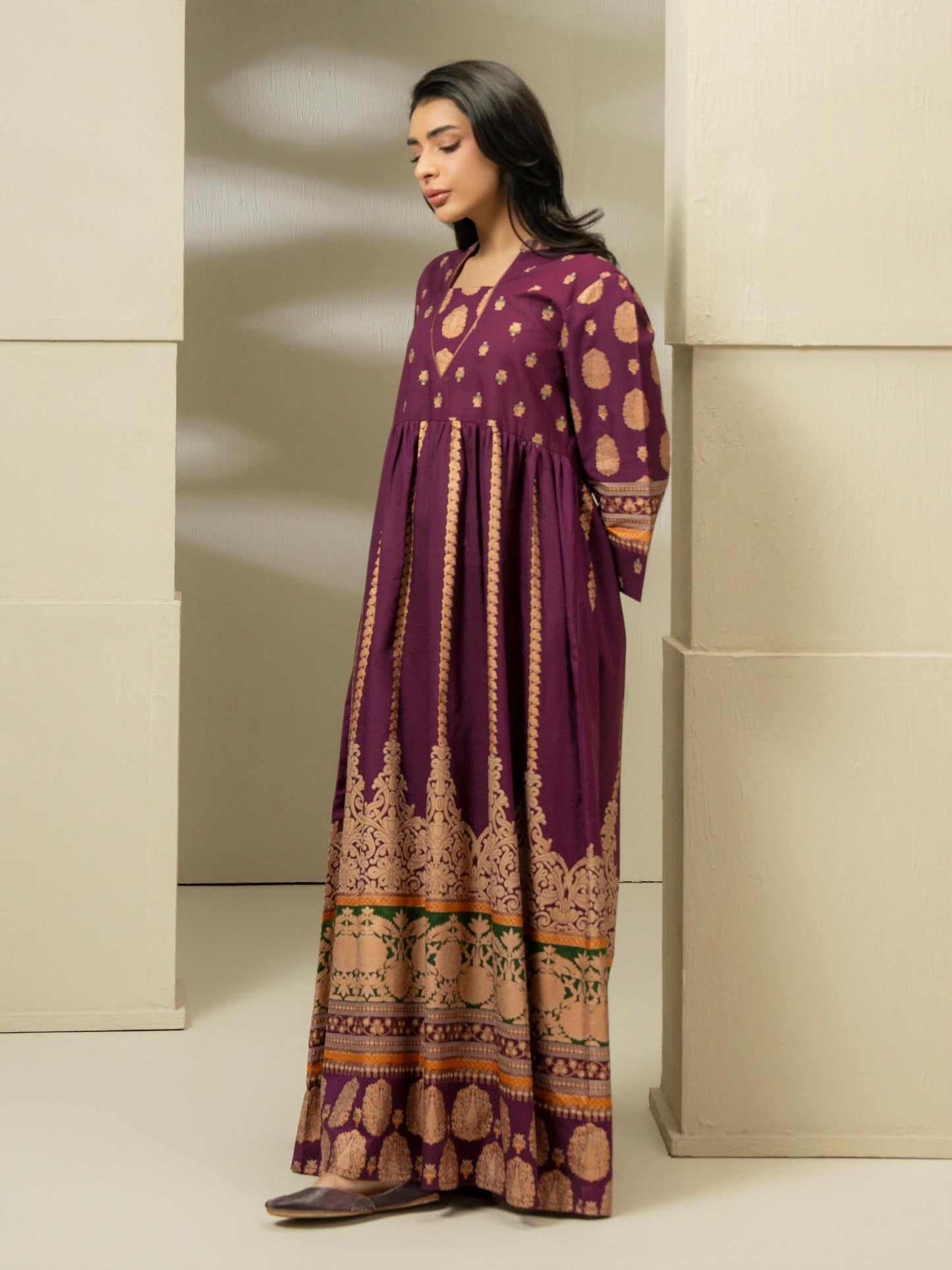 Lawn Shirt-Paste Print (Pret)