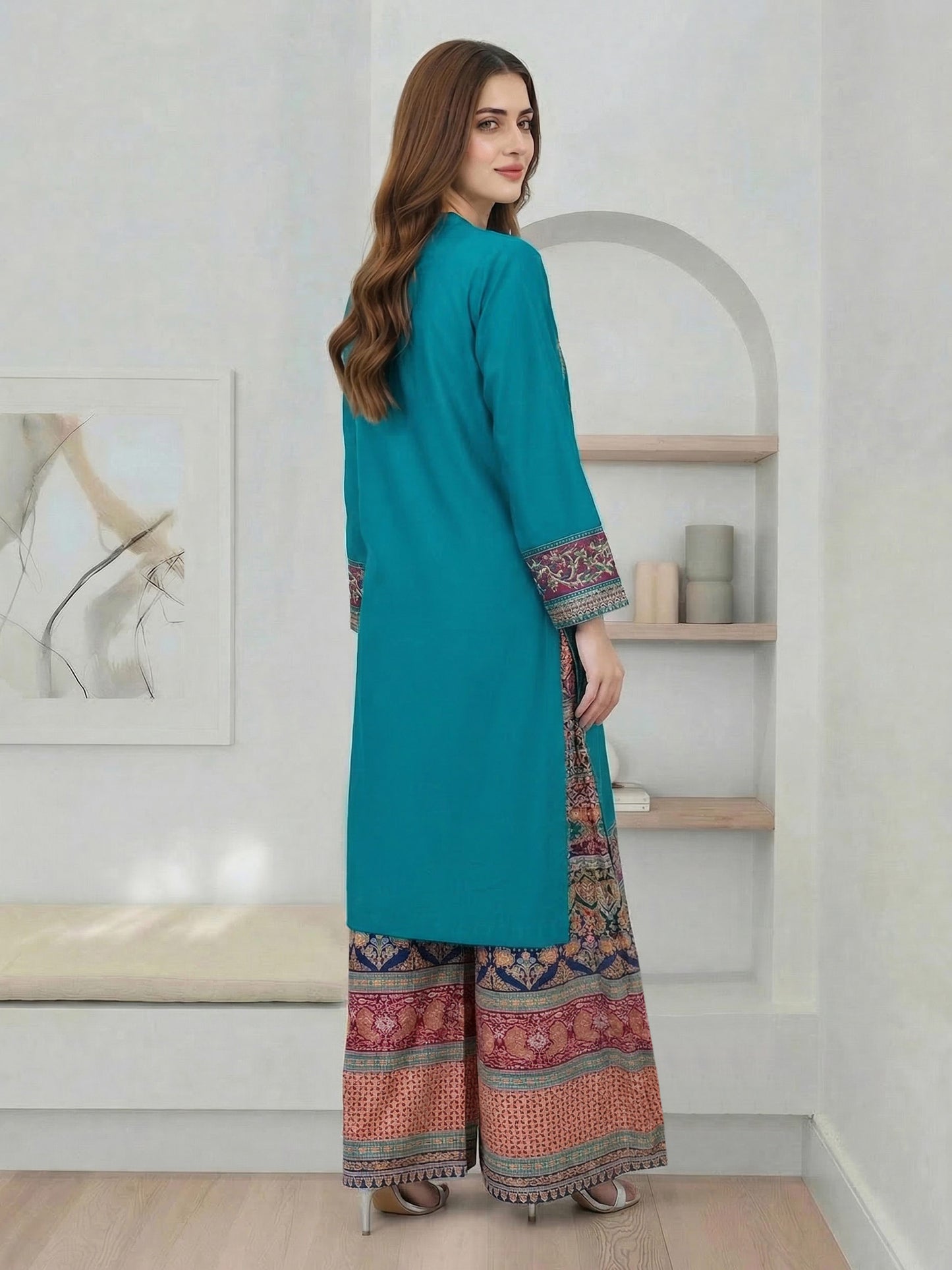 2 Piece Lawn Suit- Embroidered (Pret)