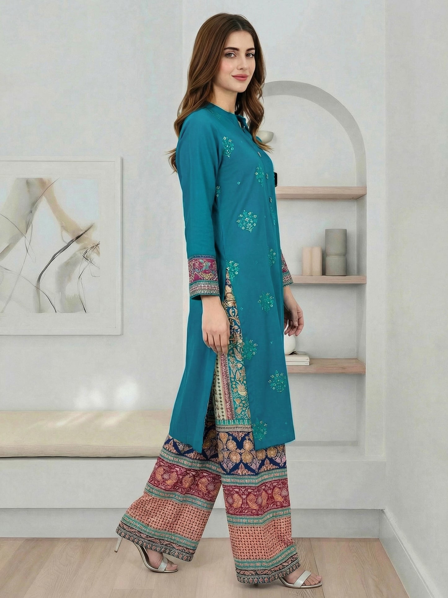 2 Piece Lawn Suit- Embroidered (Pret)