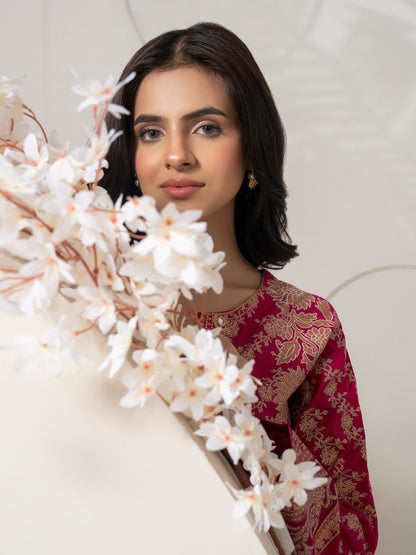 2 Piece Lawn Suit-Embroidered  (Pret)