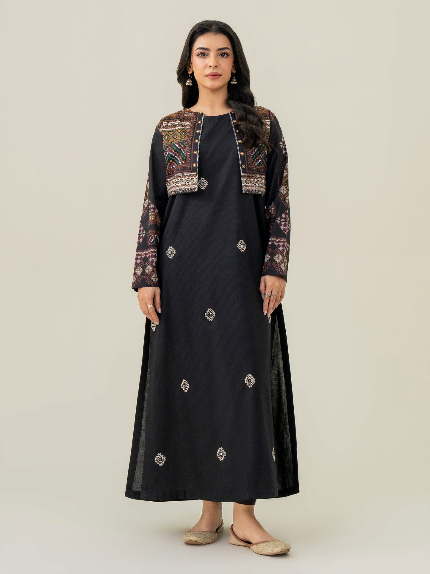 Lawn Shirt With Bolero-Embroidered (Pret)