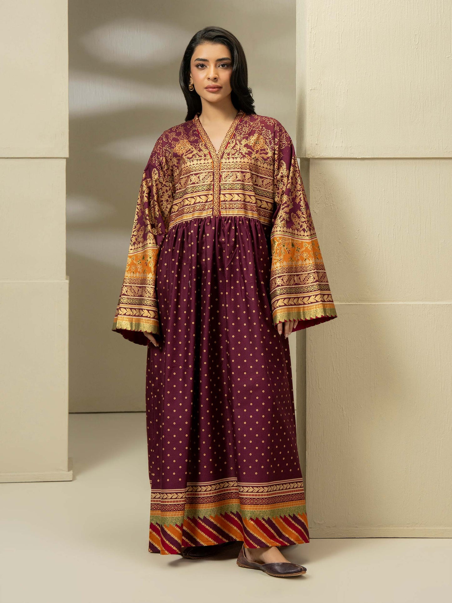 Lawn Shirt-Paste Print (Pret)